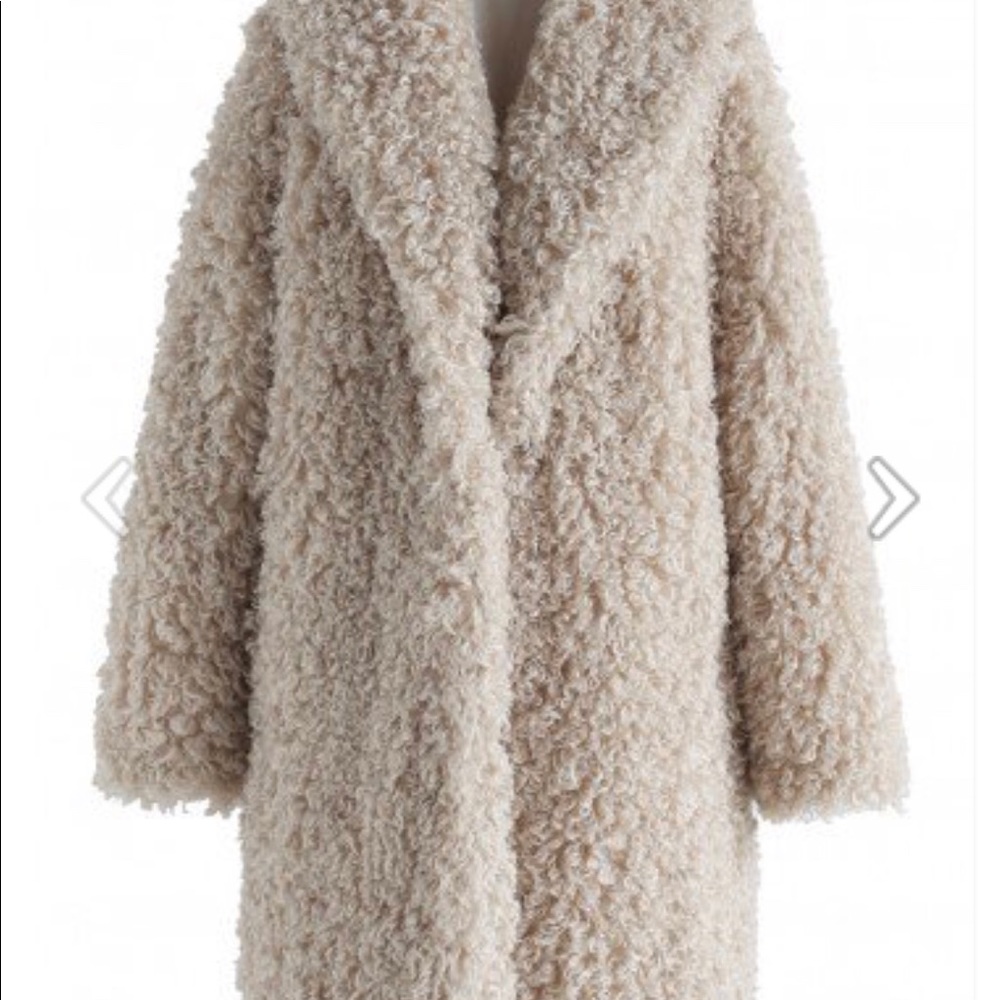 Faux fur coat